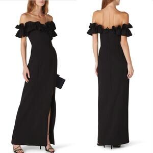 Shoshanna Ellis Ruffled Gown - Size 14